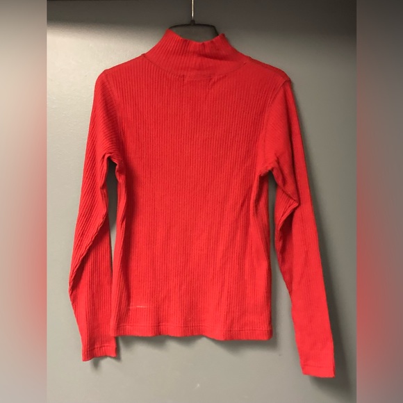 💛TODAY***$12***Dress Barn red mock turtleneck sweater. - Picture 3 of 3